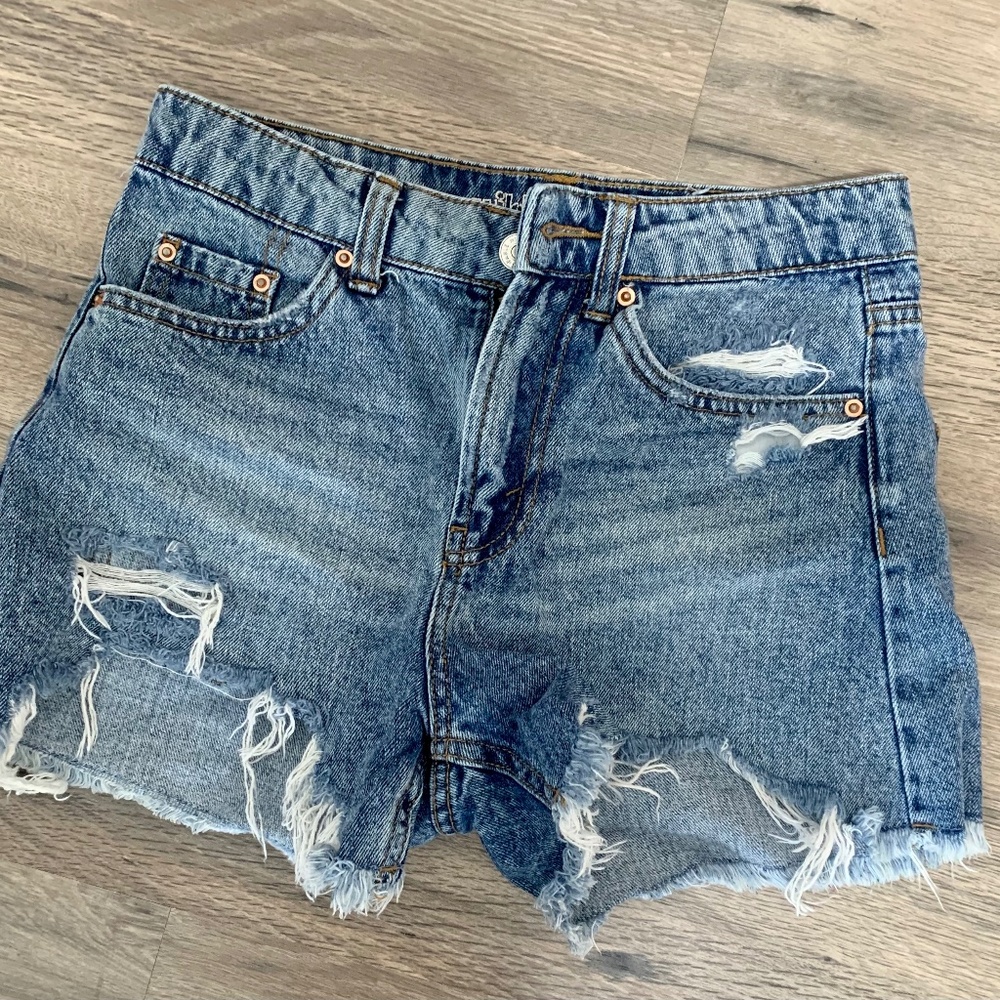 Wild Fable High Rise Mom Jean Shorts